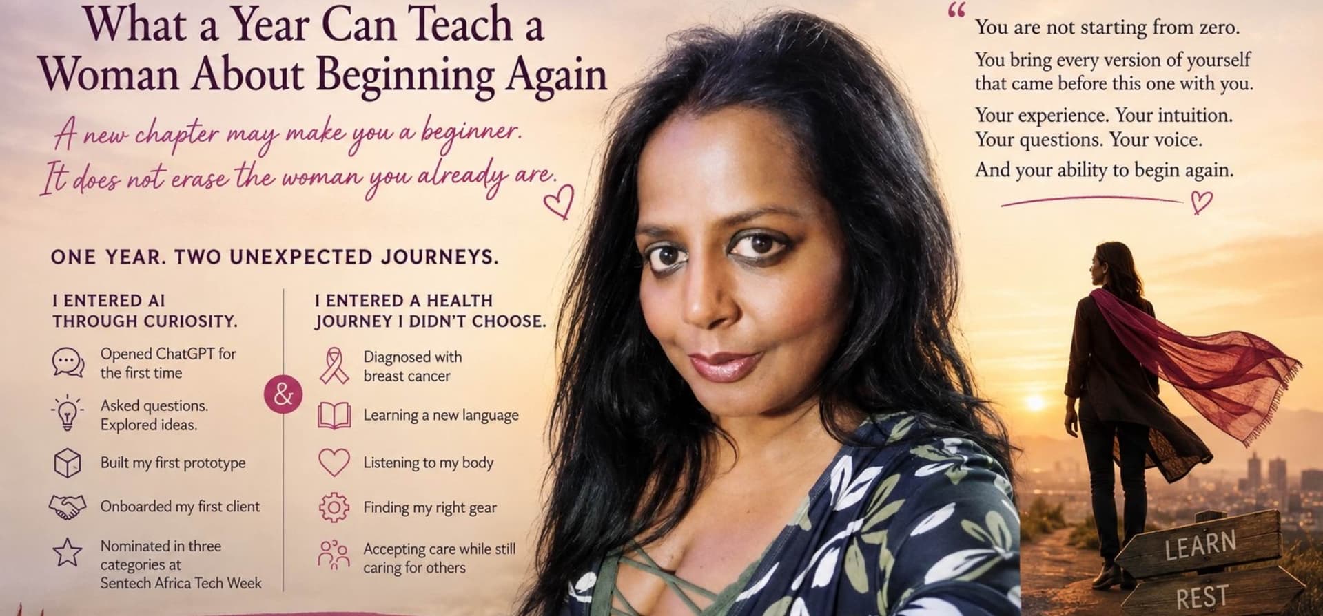 A woman’s story of starting a new career and being diagnosed with breast cancer 