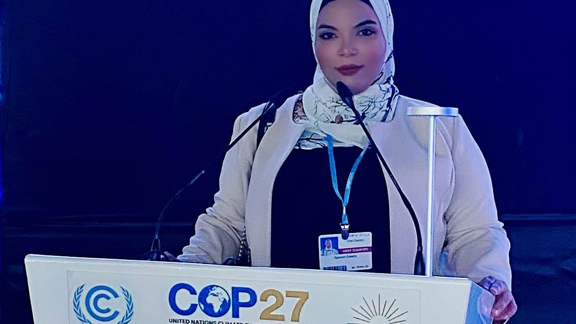 Me and I talk about climate justice during the COP27 UN Climate Conference