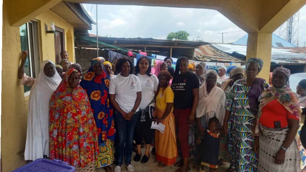 A group photo after our very interesting discussion with the women.